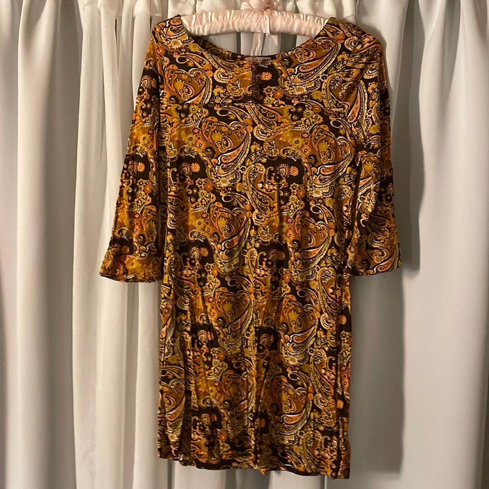 H&M Vintage Brown/Orange Paisley Tunic